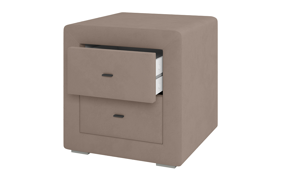 Тумба прикроватная 06.34 - 01 Гамма велюр fresh хумус